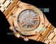MMA 11 Copy Audemars Piguet Royal Oak 41 Rose Frosted Gold Blue Dial Watch (7)_th.jpg